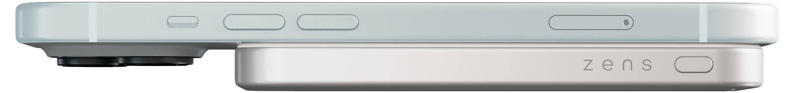 ZENS ZEPP05W/00 Powerbank 5000 mAh Qi Wireless Charging Li-Ion USB Weiß