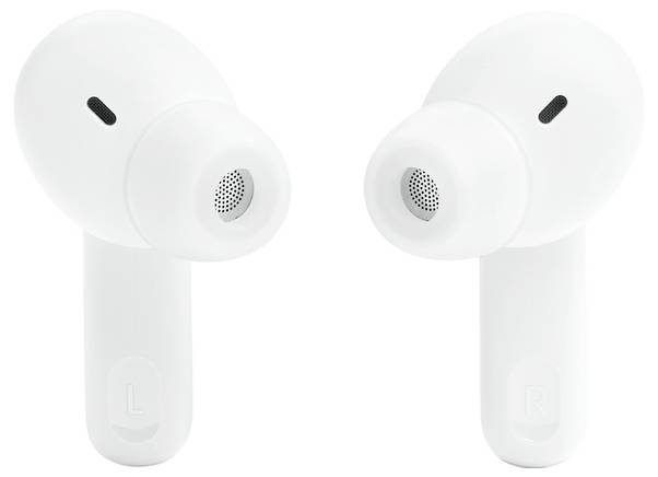 JBL Tune Beam In Ear Kopfhörer Kabellos, Bluetooth® Stereo Weiß Noise Cancelling, Mikrofon-Rauschunterdrückung Ladecase