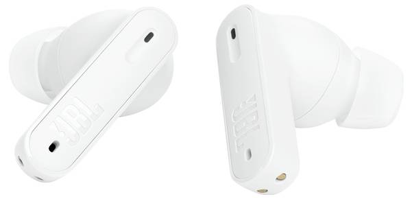JBL Tune Beam In Ear Kopfhörer Kabellos, Bluetooth® Stereo Weiß Noise Cancelling, Mikrofon-Rauschunterdrückung Ladecase