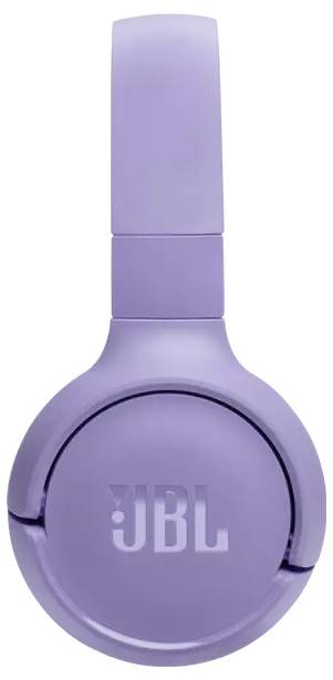 Lila JBL Over-Ear-Kopfhörer mit elegantem Design, mit dem JBL-Logo an der Seite.