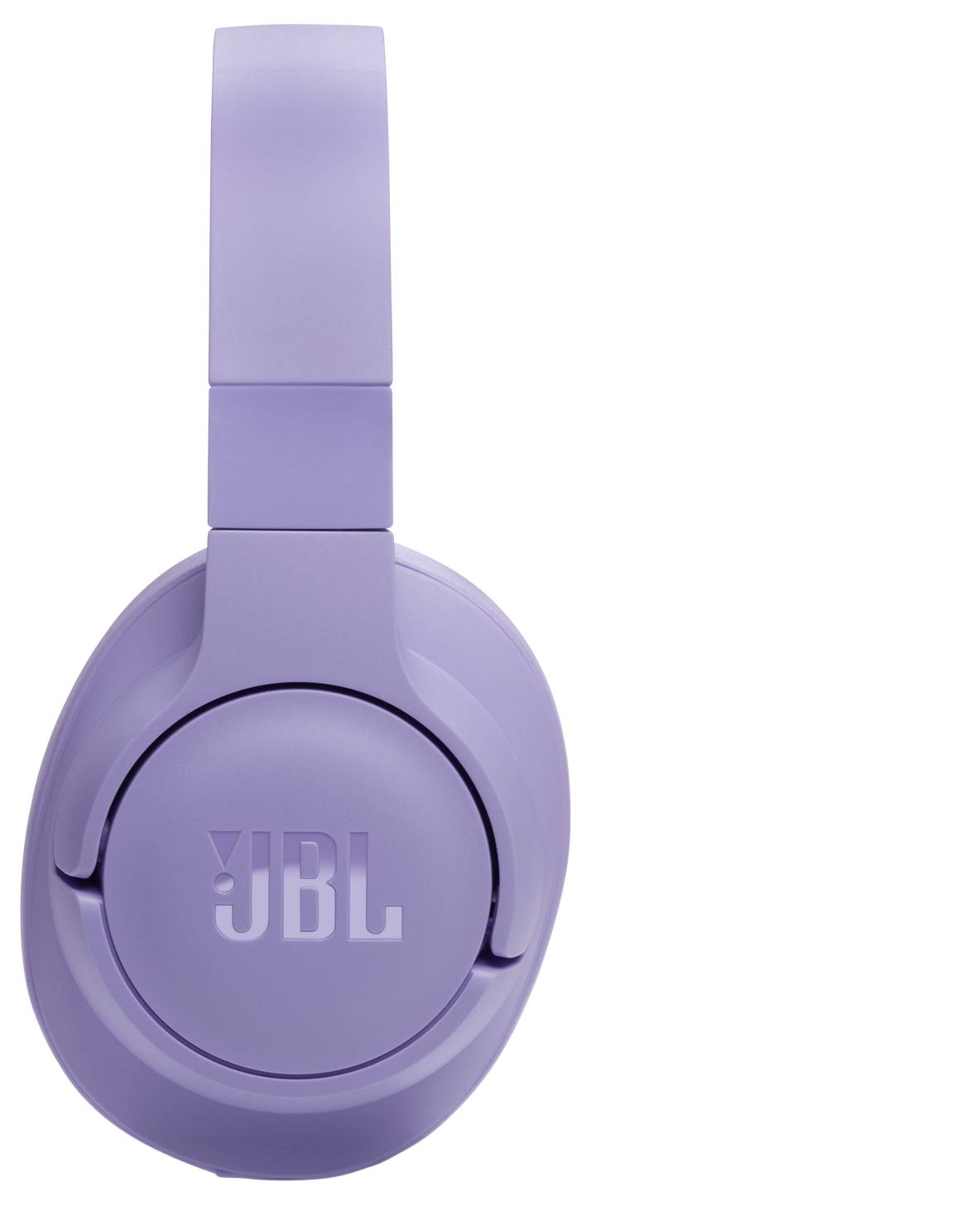 Lila Over-Ear-Kopfhörer mit 'JBL' Logo an der Seite, auf weißem Hintergrund abgebildet.