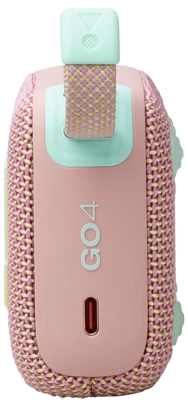 JBL Go 4 Bluetooth® Lautsprecher tragbar, staubfest, Wasserfest Pink