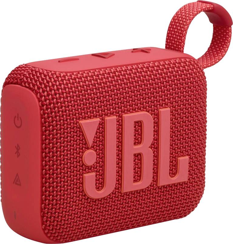 JBL Go 4 Bluetooth® Lautsprecher tragbar, staubfest, Wasserfest Rot