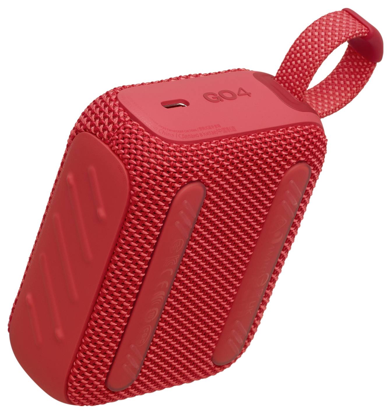 JBL Go 4 Bluetooth® Lautsprecher tragbar, staubfest, Wasserfest Rot