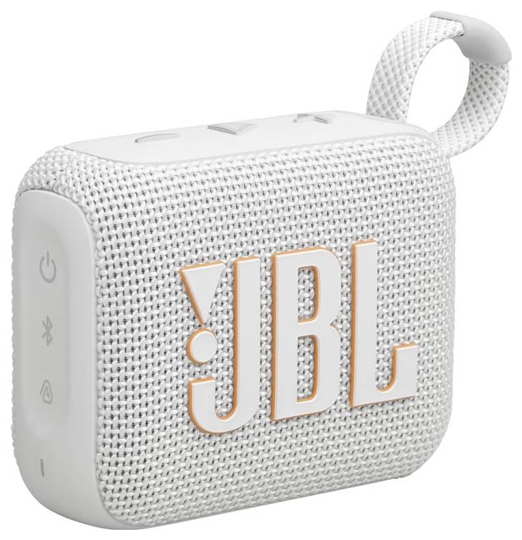 JBL Go 4 Bluetooth® Lautsprecher tragbar, staubfest, Wasserfest Weiß