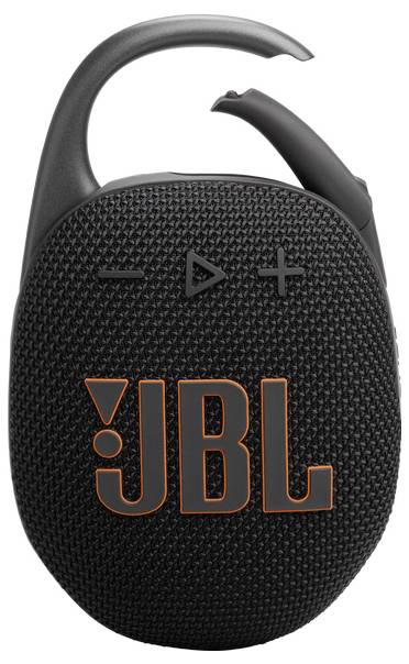 JBL Clip 5 Bluetooth® Lautsprecher tragbar, staubfest, Wasserfest Schwarz
