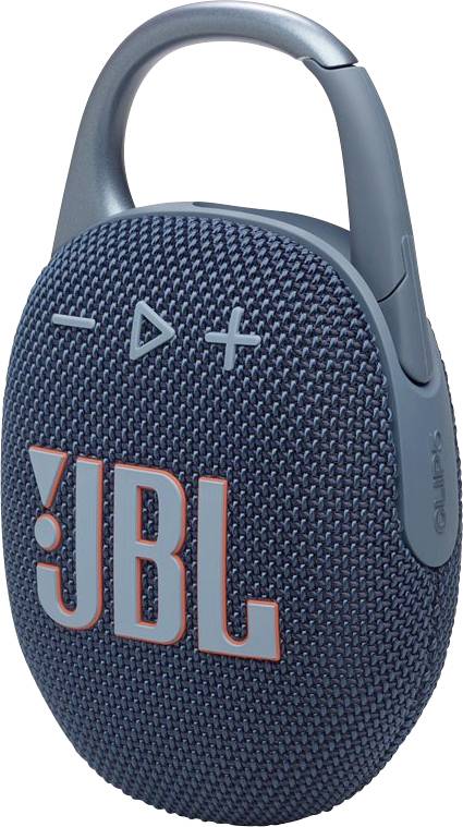 JBL Clip 5 Bluetooth® Lautsprecher tragbar, staubfest, Wasserfest Blau