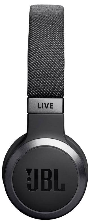 Over-Ear-Kopfhörer mit einem schwarzen Kopfbügel und JBL-Logo auf der Ohrmuschel.