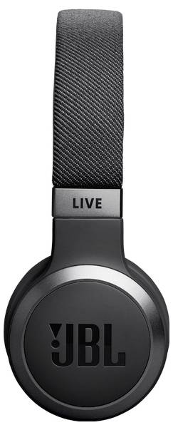 JBL schwarze Over-Ear-Kopfhörer mit 'LIVE' Branding auf dem Kopfbügel.