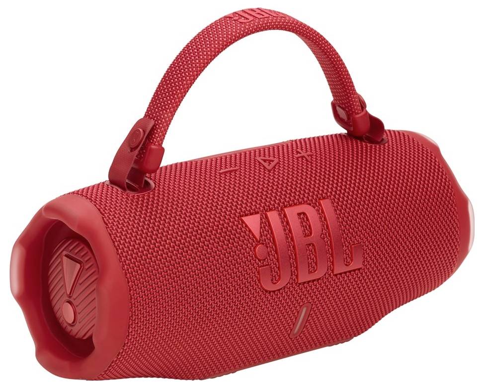 JBL Charge 6 Bluetooth® Lautsprecher tragbar, staubfest, Wasserfest Rot