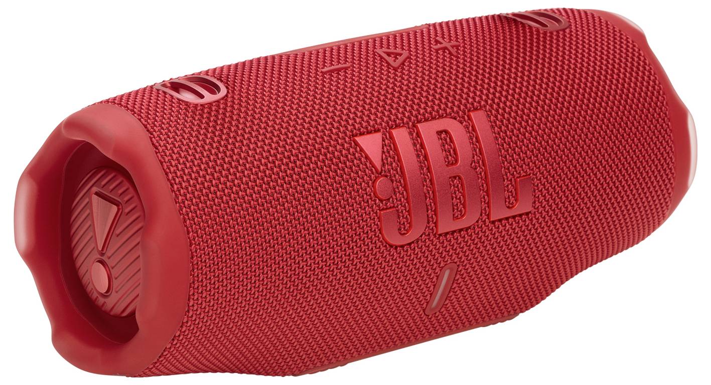 JBL Charge 6 Bluetooth® Lautsprecher tragbar, staubfest, Wasserfest Rot