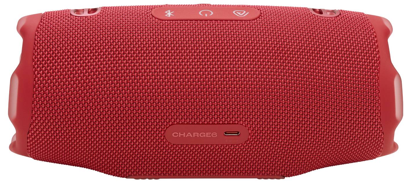 JBL Charge 6 Bluetooth® Lautsprecher tragbar, staubfest, Wasserfest Rot
