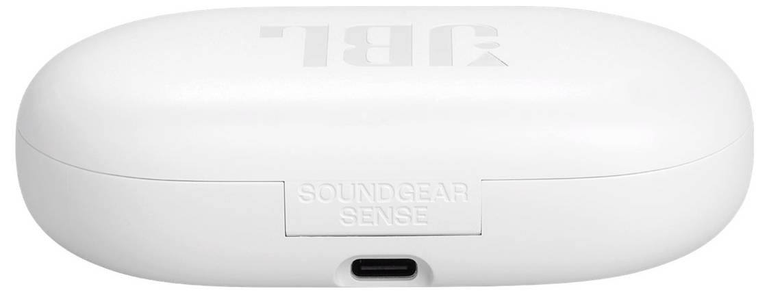 JBL Soundgear Sense In Ear Kopfhörer Kabellos, Bluetooth® Stereo Weiß Ladecase, Lautstärkeregelung, Nackenbügel, Ohrbügel, Touch-Steuerung, Wa
