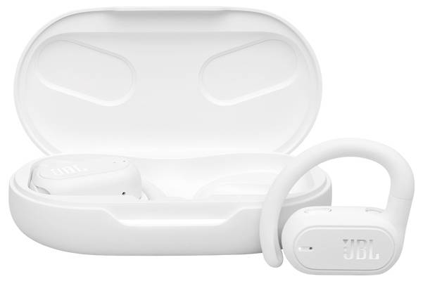 JBL Soundgear Sense In Ear Kopfhörer Kabellos, Bluetooth® Stereo Weiß Ladecase, Lautstärkeregelung, Nackenbügel, Ohrbügel, Touch-Steuerung, Wa