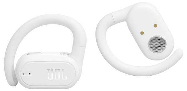 JBL Soundgear Sense In Ear Kopfhörer Kabellos, Bluetooth® Stereo Weiß Ladecase, Lautstärkeregelung, Nackenbügel, Ohrbügel, Touch-Steuerung, Wa
