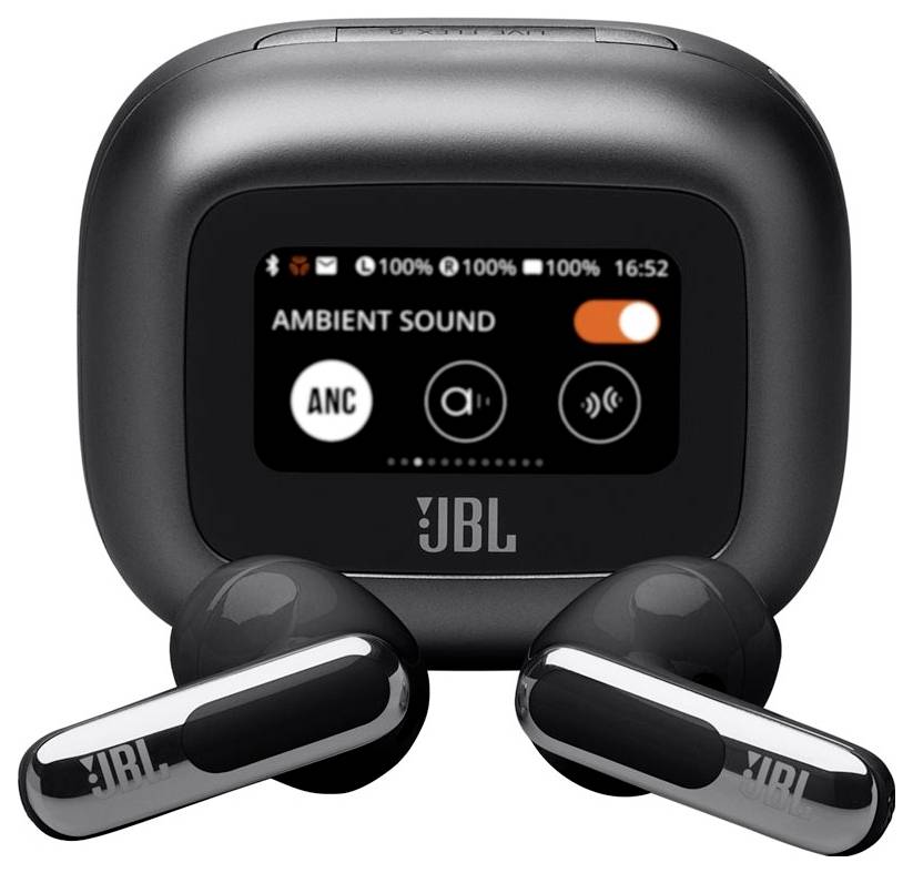 JBL Live Flex 3 In Ear Kopfhörer Kabellos, Bluetooth® Stereo Schwarz Noise Cancelling, Mikrofon-Rauschunterdrückung Ladecase