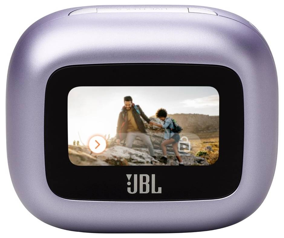 JBL Live Flex 3 In Ear Kopfhörer Kabellos, Bluetooth® Stereo Violett Noise Cancelling, Mikrofon-Rauschunterdrückung Ladecase, Batterieladeanzeige