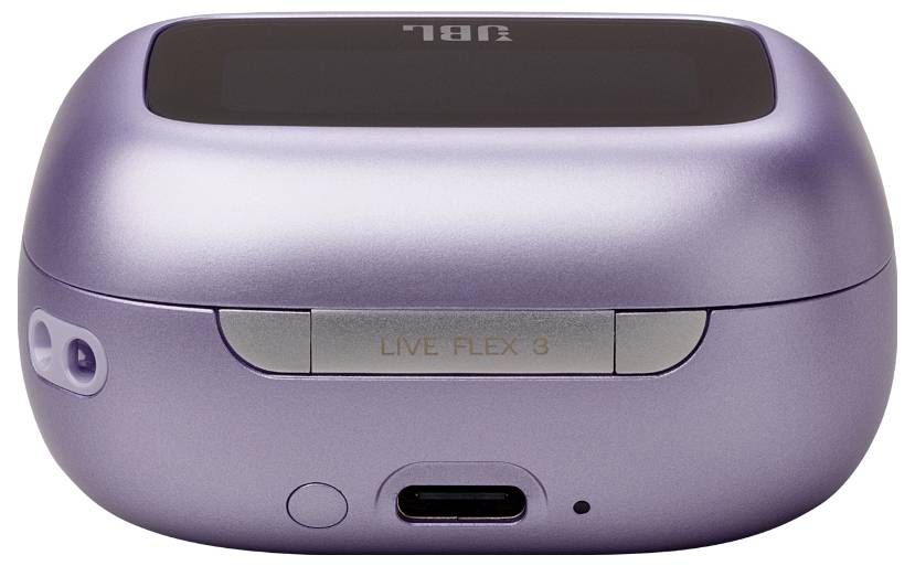 JBL Live Flex 3 In Ear Kopfhörer Kabellos, Bluetooth® Stereo Violett Noise Cancelling, Mikrofon-Rauschunterdrückung Ladecase