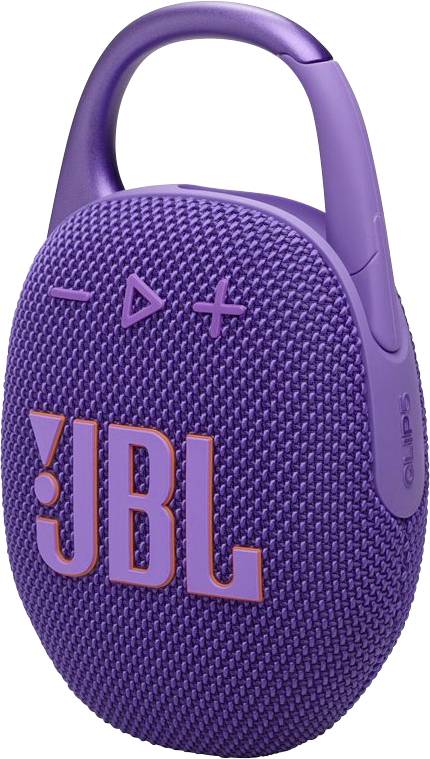 JBL Clip 5 Bluetooth® Lautsprecher tragbar, staubfest, Wasserfest Violett