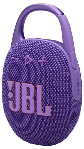 JBL Clip 5 Bluetooth® Lautsprecher tragbar, staubfest, Wasserfest Violett