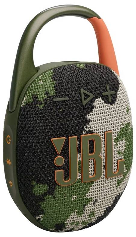 JBL Clip 5 Bluetooth® Lautsprecher tragbar, staubfest, Wasserfest Camouflage