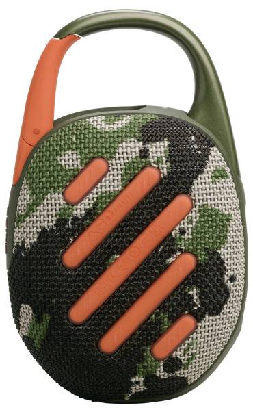 JBL Clip 5 Bluetooth® Lautsprecher tragbar, staubfest, Wasserfest Camouflage