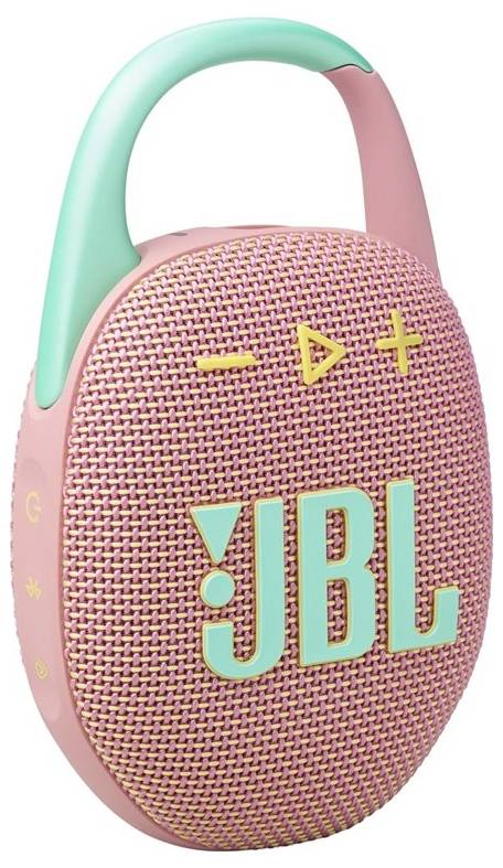 JBL Clip 5 Bluetooth® Lautsprecher tragbar, staubfest, Wasserfest Mint, Pink