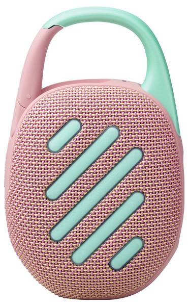 JBL Clip 5 Bluetooth® Lautsprecher tragbar, staubfest, Wasserfest Mint, Pink
