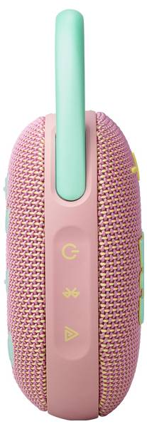 JBL Clip 5 Bluetooth® Lautsprecher tragbar, staubfest, Wasserfest Mint, Pink