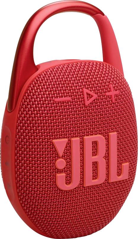JBL Clip 5 Bluetooth® Lautsprecher tragbar, staubfest, Wasserfest Rot