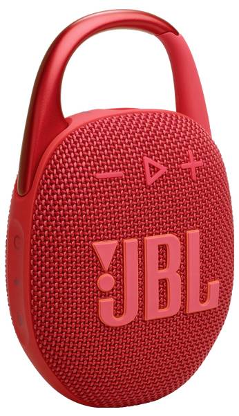 JBL Clip 5 Bluetooth® Lautsprecher tragbar, staubfest, Wasserfest Rot