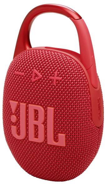 JBL Clip 5 Bluetooth® Lautsprecher tragbar, staubfest, Wasserfest Rot