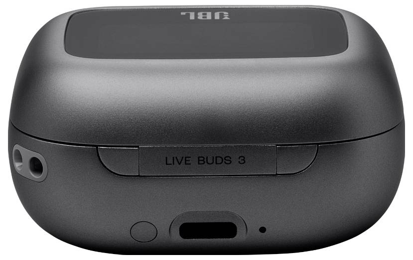 JBL Live Buds 3 In Ear Headset Kabellos, Bluetooth® Stereo Schwarz Noise Cancelling, Mikrofon-Rauschunterdrückung Ladecase