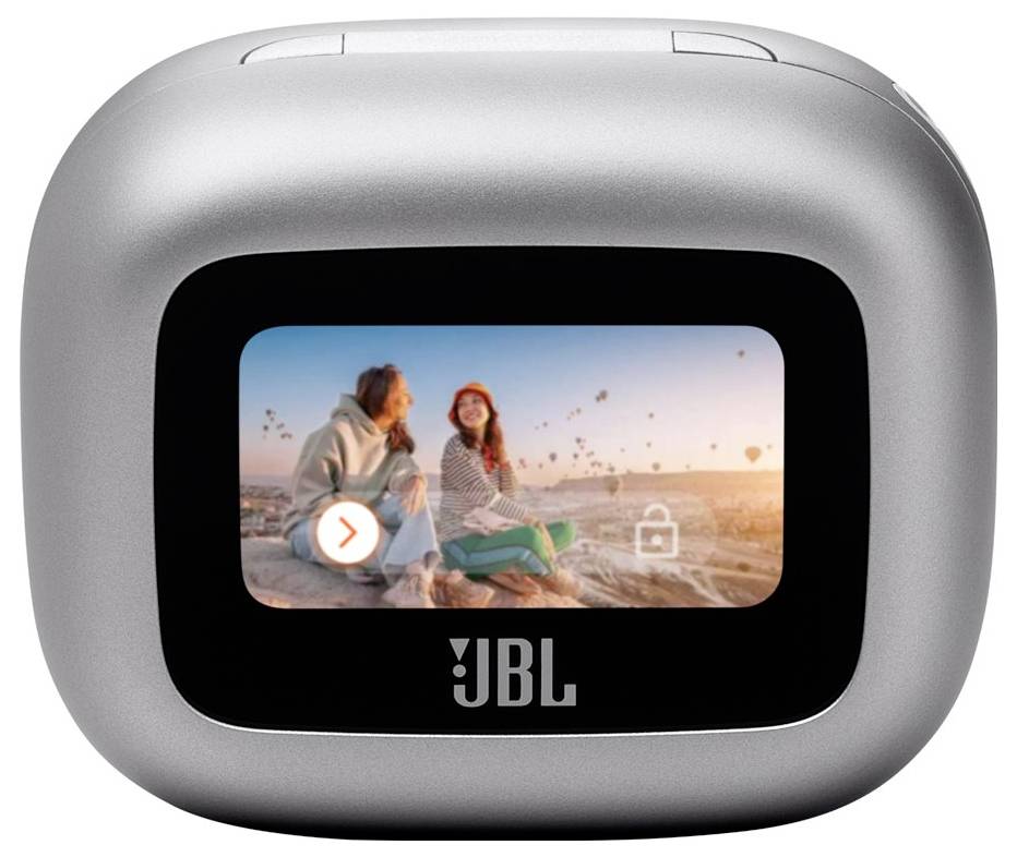 JBL Live Buds 3 In Ear Headset Kabellos, Bluetooth® Stereo Silber Noise Cancelling, Mikrofon-Rauschunterdrückung Ladecase