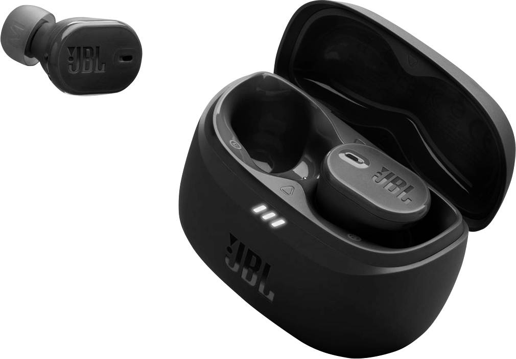 JBL Tune Buds 2 In Ear Kopfhörer Kabellos, Bluetooth® Stereo Schwarz Noise Cancelling, Mikrofon-Rauschunterdrückung Ladecase, Wasserabweisend Hand