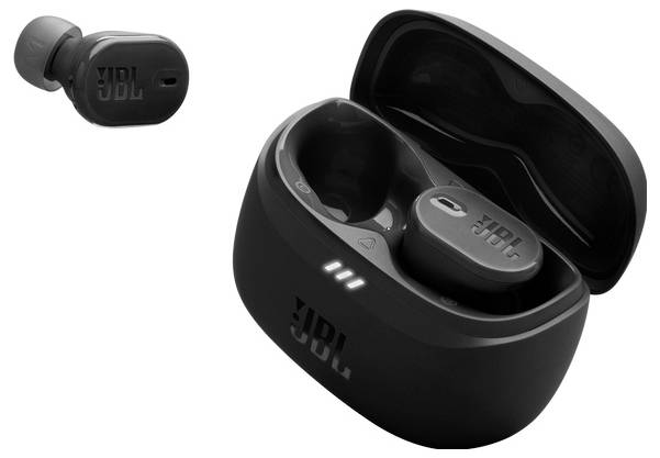JBL Tune Buds 2 In Ear Kopfhörer Kabellos, Bluetooth® Stereo Schwarz Noise Cancelling, Mikrofon-Rauschunterdrückung Ladecase, Wasserabweisend Hand
