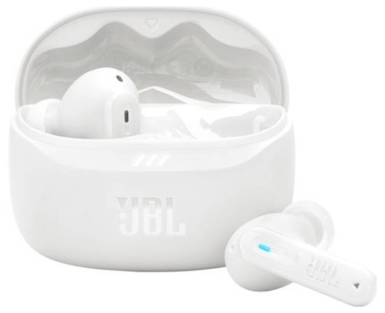 JBL Tune Beam 2 In Ear Kopfhörer Kabellos, Bluetooth® Stereo Weiß Noise Cancelling, Mikrofon-Rauschunterdrückung Ladecase, Touch-Steuerung, Wasse