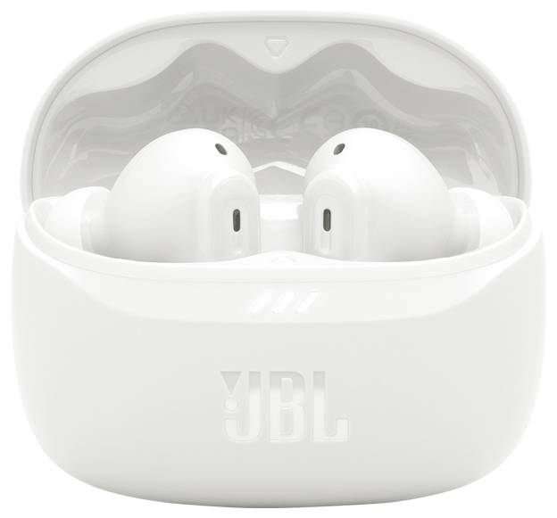 JBL Tune Beam 2 In Ear Kopfhörer Kabellos, Bluetooth® Stereo Weiß Noise Cancelling, Mikrofon-Rauschunterdrückung Ladecase, Touch-Steuerung, Wasse