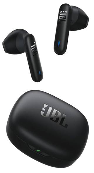 JBL Wave Flex 2 In Ear Kopfhörer Kabellos, Bluetooth® Stereo Schwarz Mikrofon-Rauschunterdrückung Ladecase, Lautstärkeregelung, Wasserbeständig