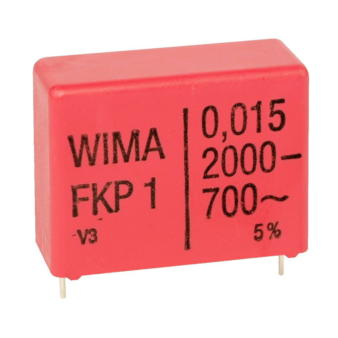 Wima FKP-Folienkondensator radial bedrahtet 1250 V/DC, 600 V/AC 10% (L x B x H) 18.0 x 6.0 x 12.5mm
