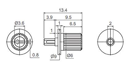 Ein silberner zylindrischer elektronischer Kondensator mit der Beschriftung „220 EZV 4J3