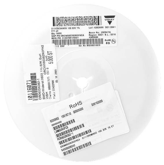 Vishay CRCW0603680RFKTBBC SMD-Widerstand 680Ω SMD 0603 1% 100 ±ppm/°C