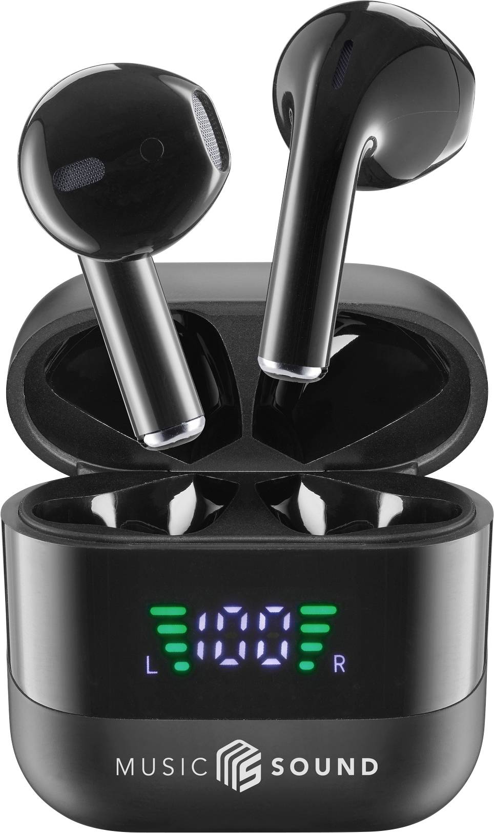 Cellularline In Ear Headset Bluetooth®, Kabellos Schwarz Ladecase, Batterieladeanzeige, Lautstärker