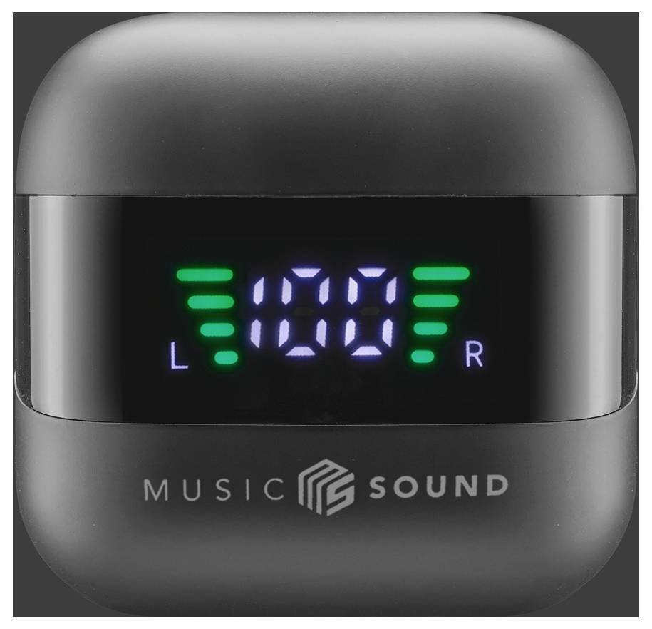 Cellularline In Ear Headset Bluetooth®, Kabellos Schwarz Ladecase, Batterieladeanzeige, Lautstärker