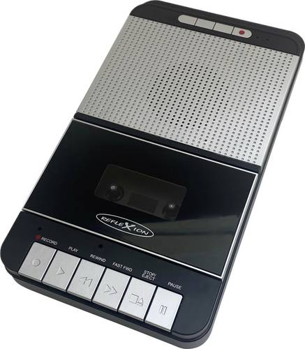 Reflexion Tragbarer Kassettenspieler MP3 Schwarz, Grau
