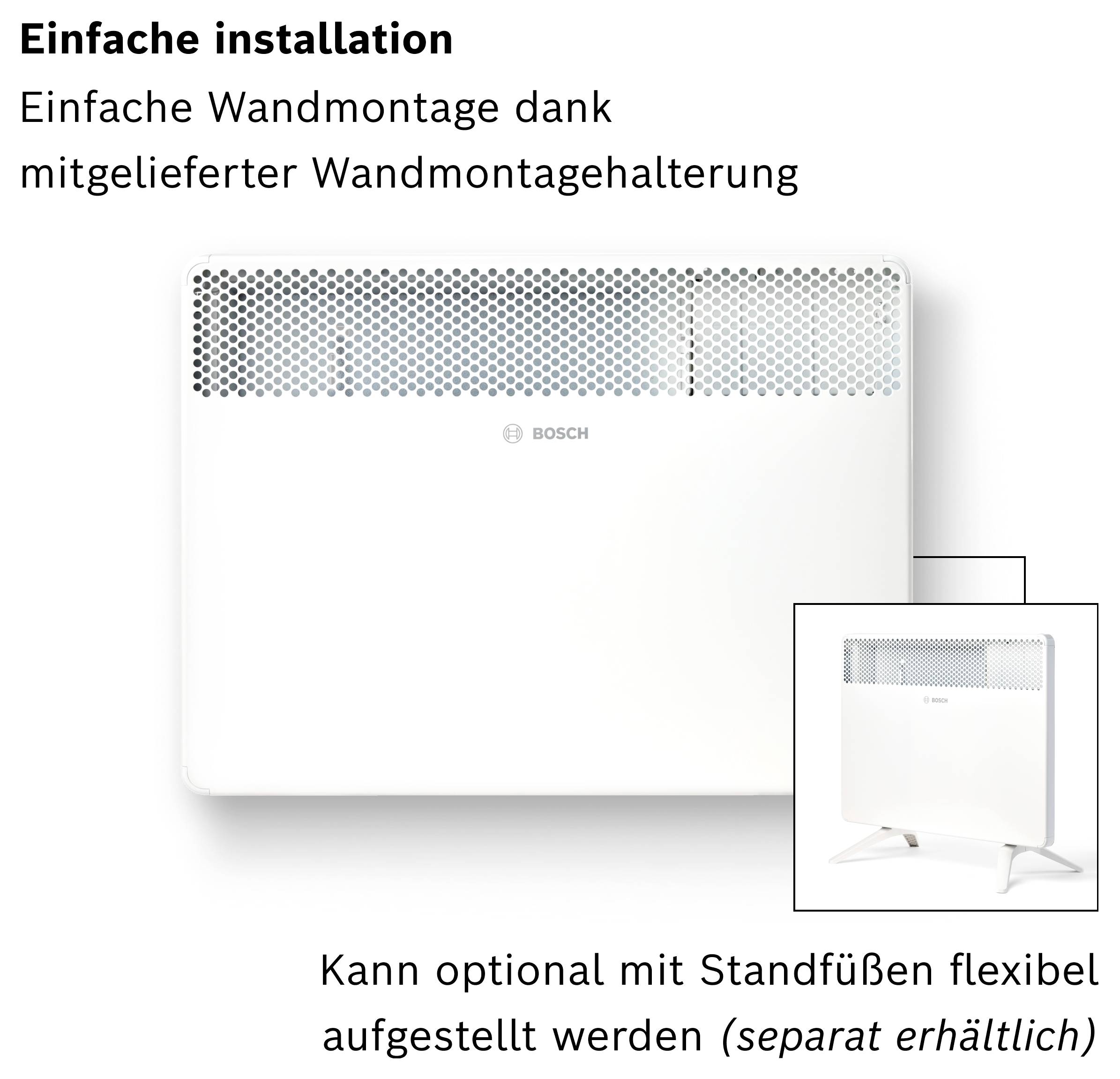 Bosch Home Comfort 7738345645 HC4000-15 Konvektor 1500 W Weiß