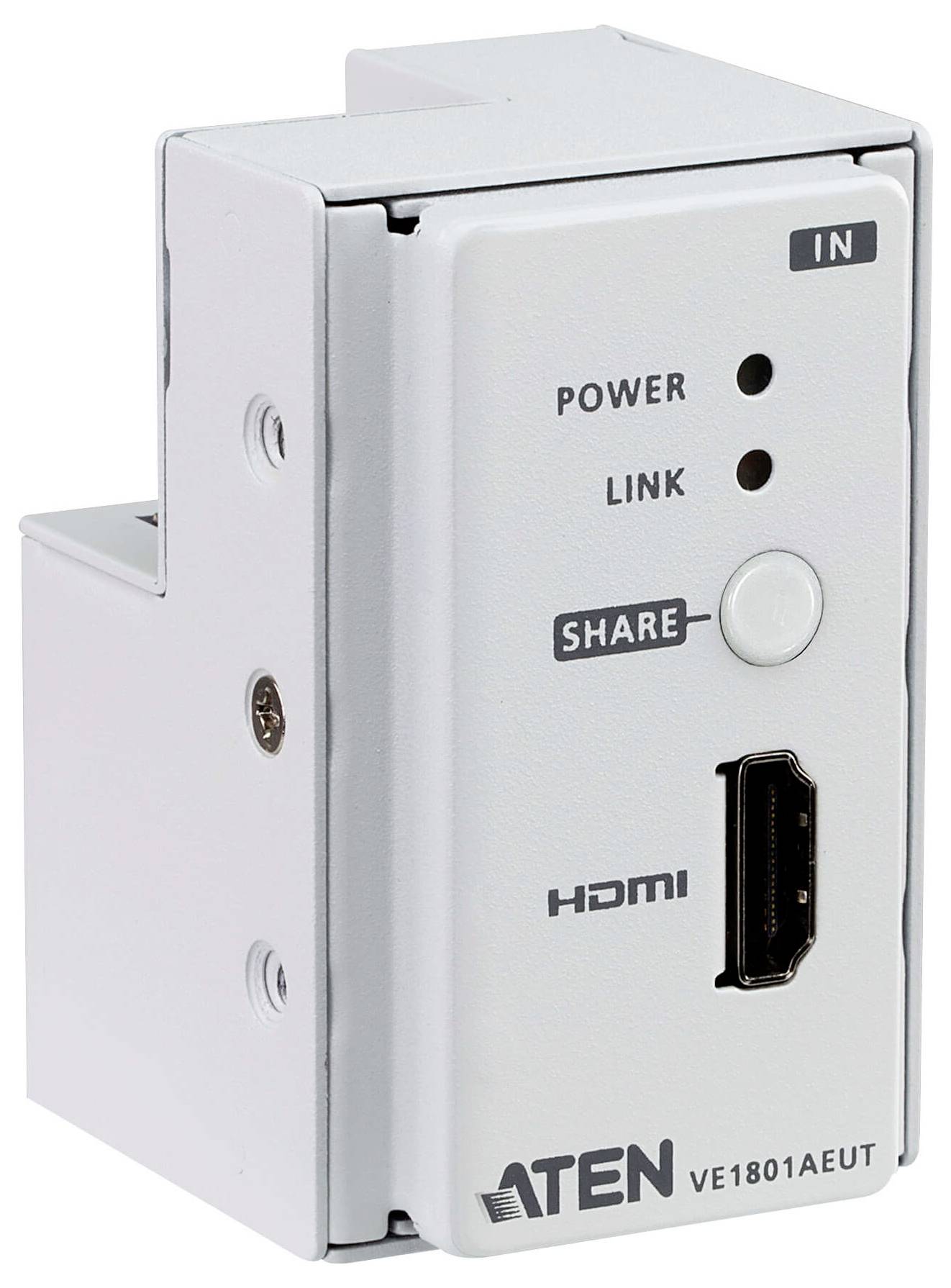 Ein silberfarbenes Gerät mit HDMI-Anschluss, beschriftet mit 