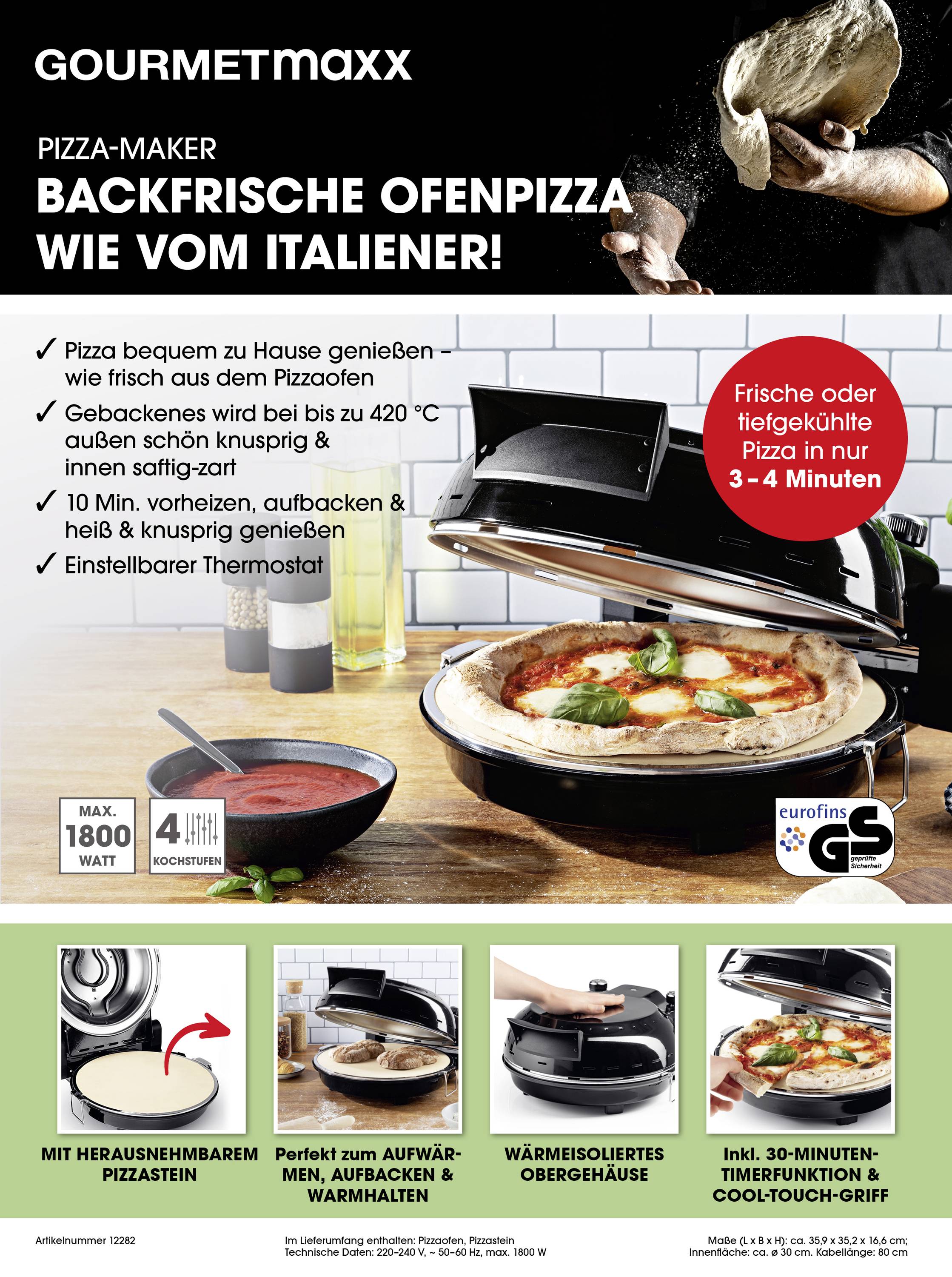 GourmetMaxx Pizzaofen