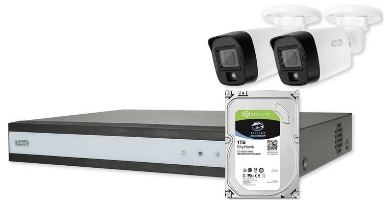 ABUS TVVR33623T Kabelgebunden IP-Überwachungs-Set 1920 x 1080 Pixel