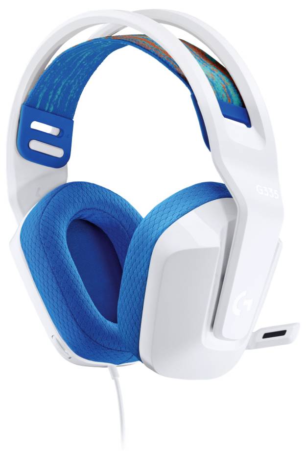 Logitech Gaming G335 Over Ear Headset kabelgebunden Stereo Weiß Gaming